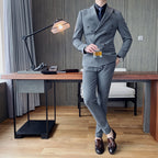 Double-breasted Two-piece Suit