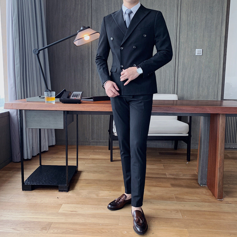 Double-breasted Two-piece Suit
