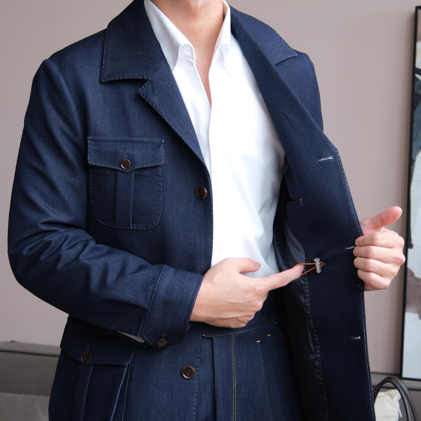 Hunting-style Business Jacket